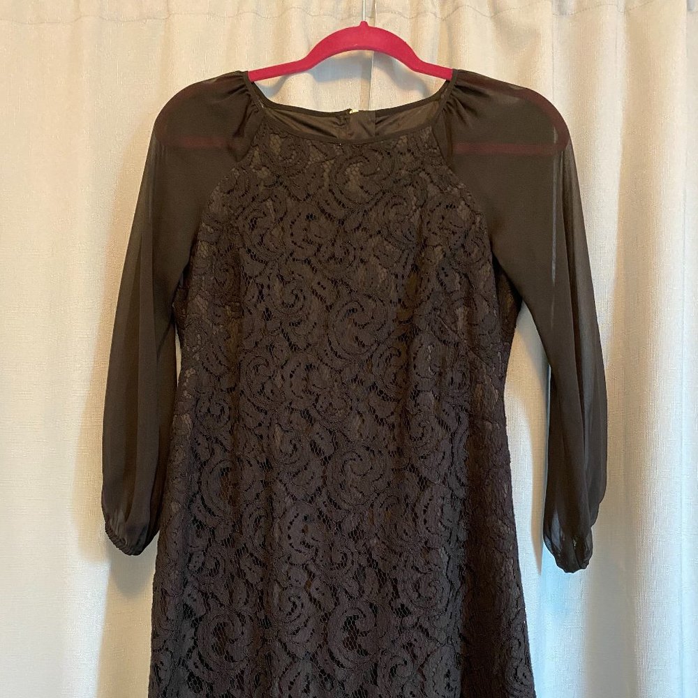 Adrianna Papell 6P Lace LBD cocktail dress